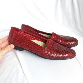 Vintage Woven Leather Flats