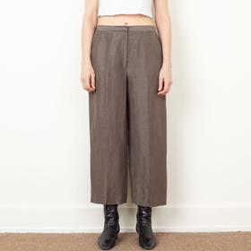 Linen/Silk Crop Pant