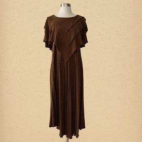Vintage Striped Flowy Dress