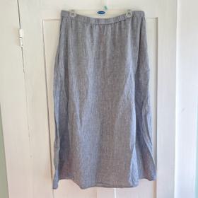Organic Linen Midi Skirt